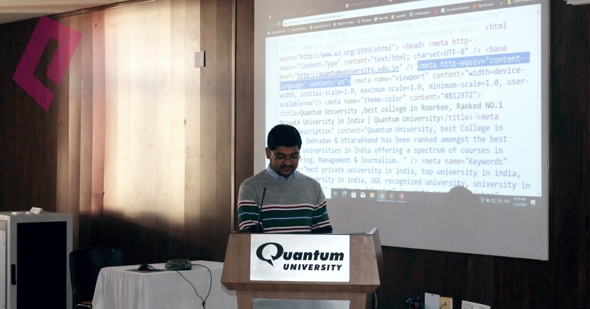 Workshop at Quantum University