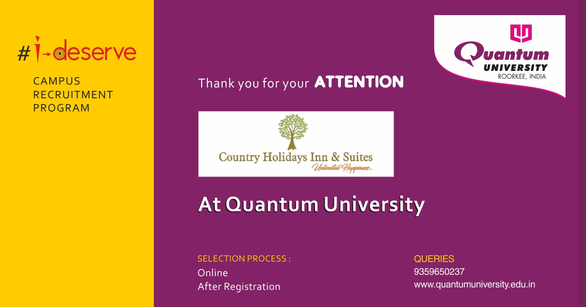 Placement Drive at Quantum University