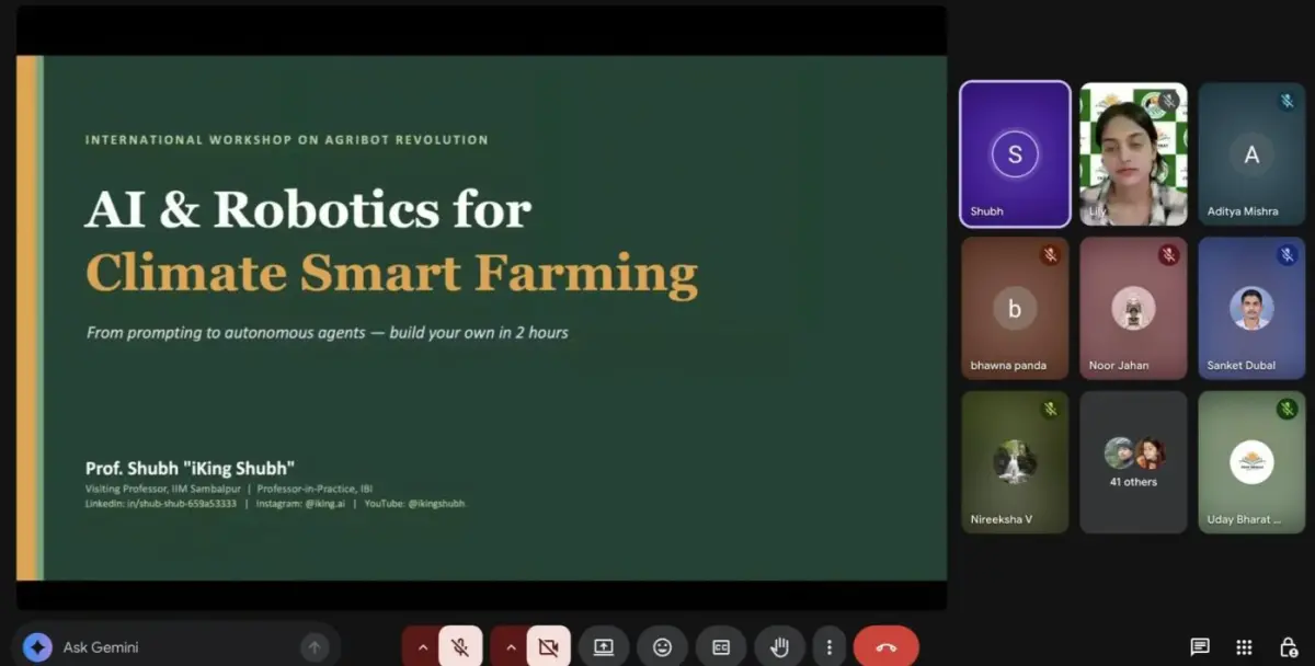 International Workshop Explores AI and Robotics for Climate Smart Farming