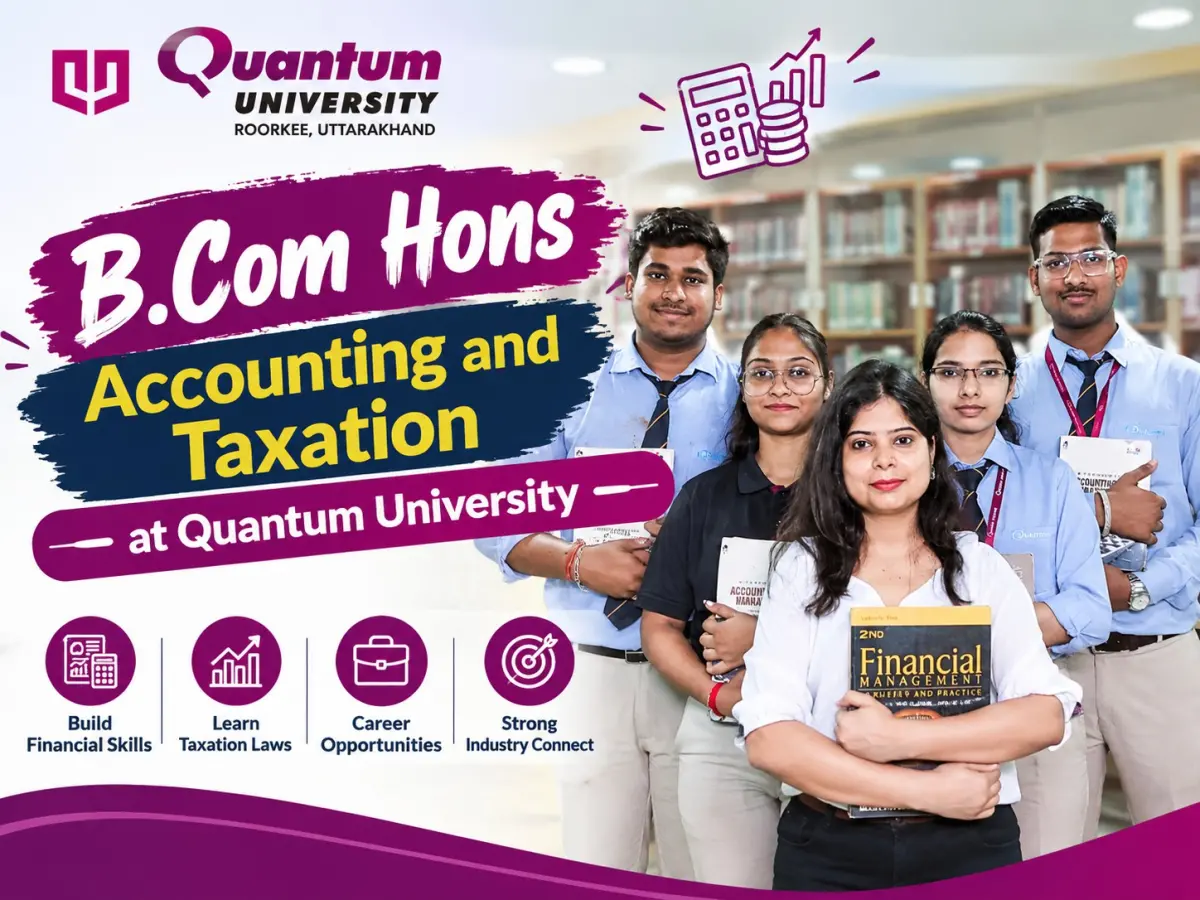 b com hons accounting and taxation at quantum university