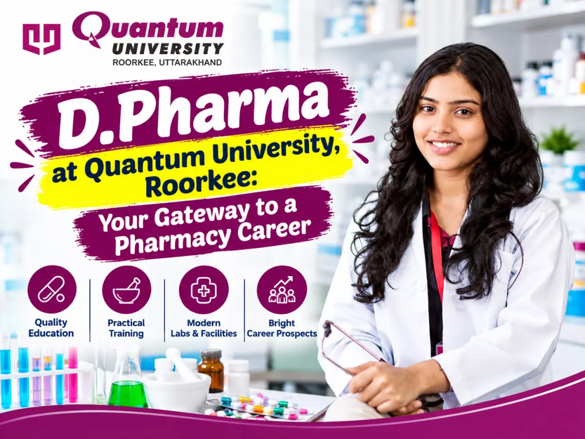 d pharma at quantum university