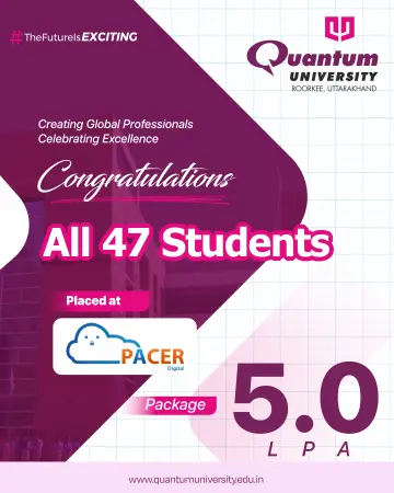 pacer digital placement 47 students