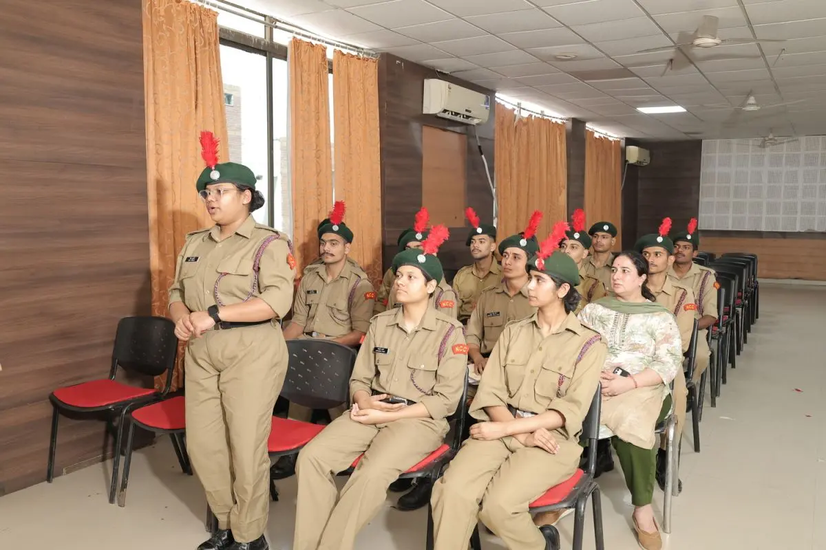 NCC Cadets Participate in Discussion Session on National and International Innovations at Quantum University