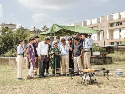 Quantum University Organizes Training Programme on Drone Technology in Agriculture