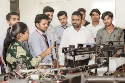 Quantum University Organizes Training Programme on Drone Technology in Agriculture