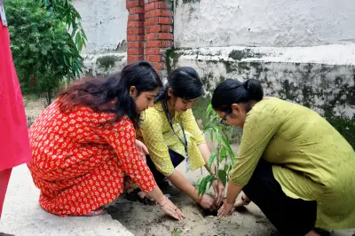 Quantum University Celebrates Harela with Mega Plantation Drive, Promoting Environmental Sustainability