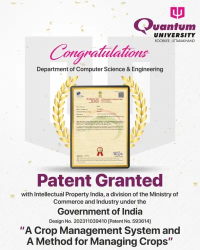 crop management systems patent