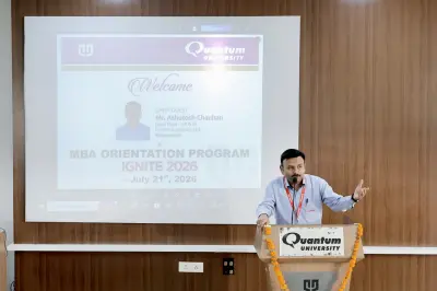 Quantum University Welcomes New MBA Batch with Registration and Induction Program