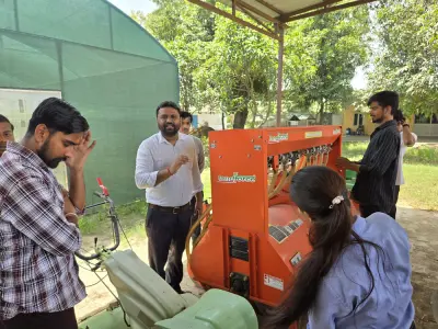 Quantum University Organizes Micro Irrigation and Farm Machinery Demonstration Camp