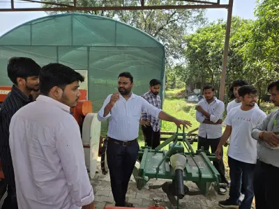 Quantum University Organizes Micro Irrigation and Farm Machinery Demonstration Camp