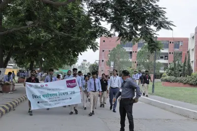 Quantum University Celebrates World Environment Day with Awareness March and Plantation Drive