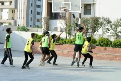 Quantum University Organizes Inter House Qualympics Basketball Tournament 2025 26