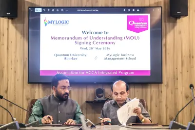 Quantum University Signs MoU with MyLogic Business Management School to Launch ACCA Integrated B.Com (Hons.) Program