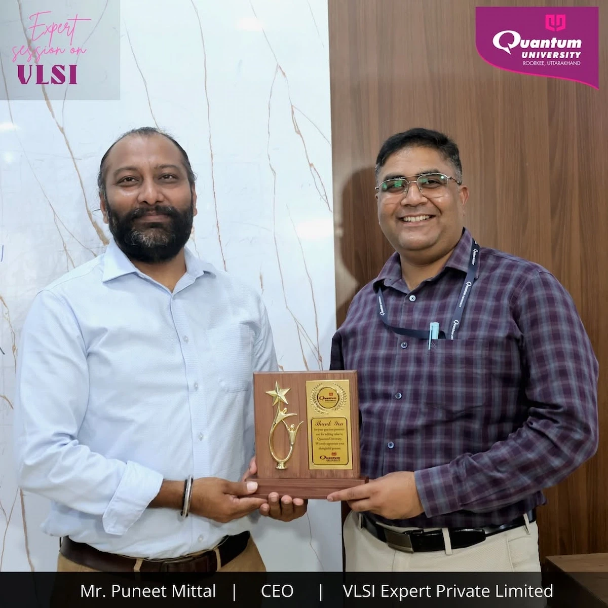 Expert Talk on VLSI at Quantum University