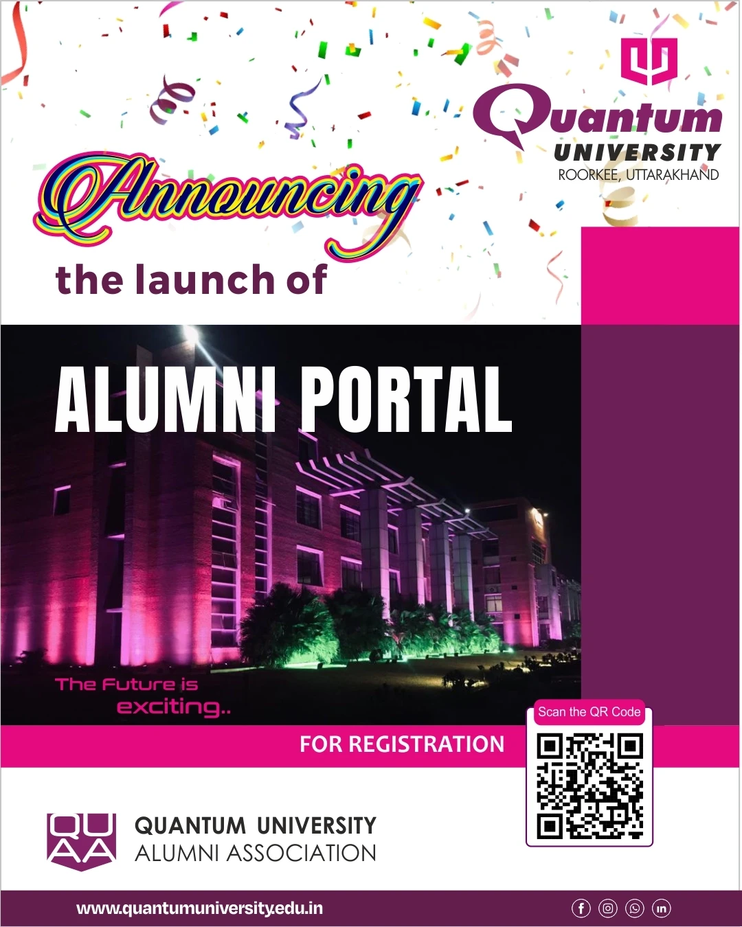 alumni portal announcing