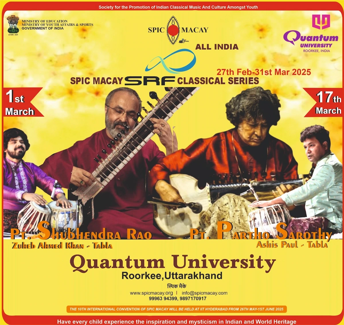 Step into the Magical Realm of Indian Classical Music at Quantum University!