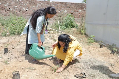 Moringa Plantation Drive at Quantum University: Cultivating a Greener Future