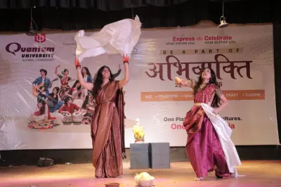 ABHIVYAKTI 2026: Theatre Competition Highlights Creative Expression, Alongside Rangoli Competition at Quantum University