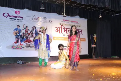 ABHIVYAKTI 2026: Theatre Competition Highlights Creative Expression, Alongside Rangoli Competition at Quantum University