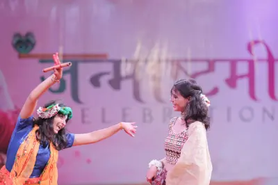 Quantum University Celebrates Janmashtami with Devotional Performances, Matki Phod and Bhajan Session