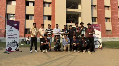 Quantum University Hosts Intra University Volleyball Tournament 2026