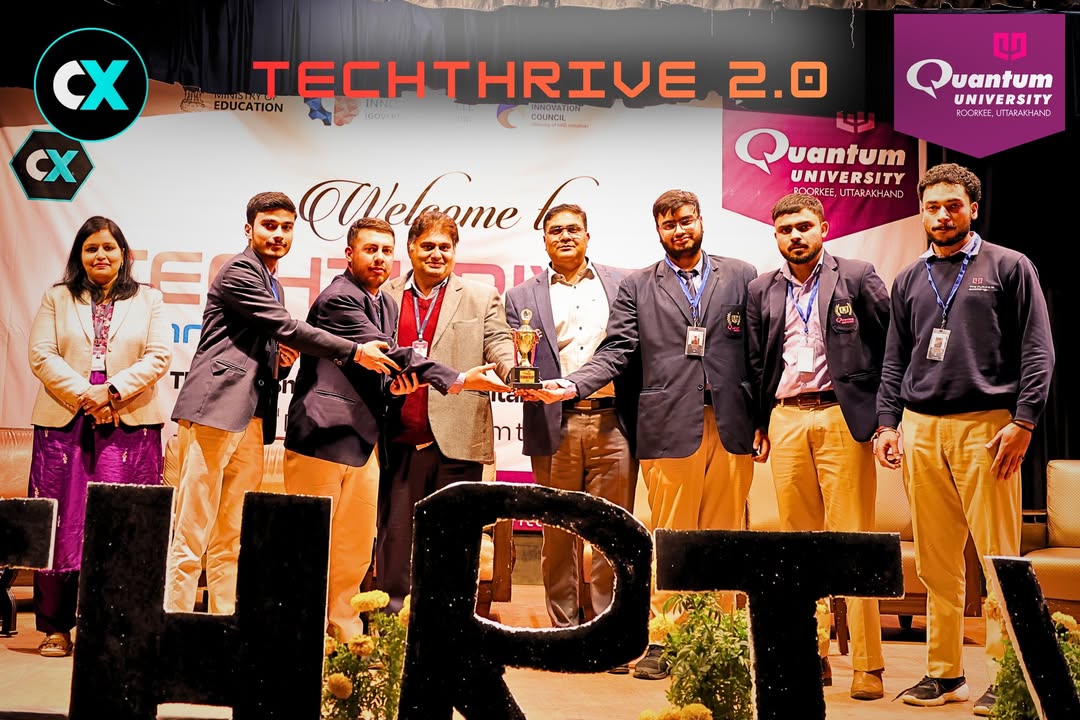 TechThrive 2.0 Hackathon Fosters Innovation and Problem Solving at Quantum University