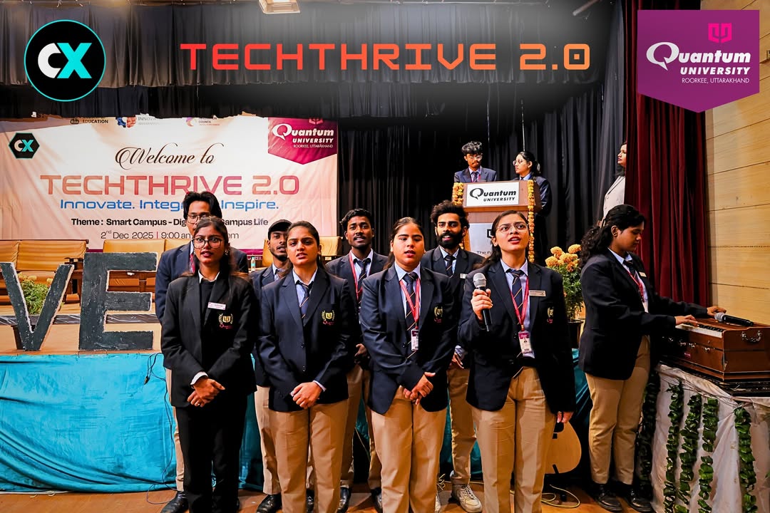 TechThrive 2.0 Hackathon Fosters Innovation and Problem Solving at Quantum University