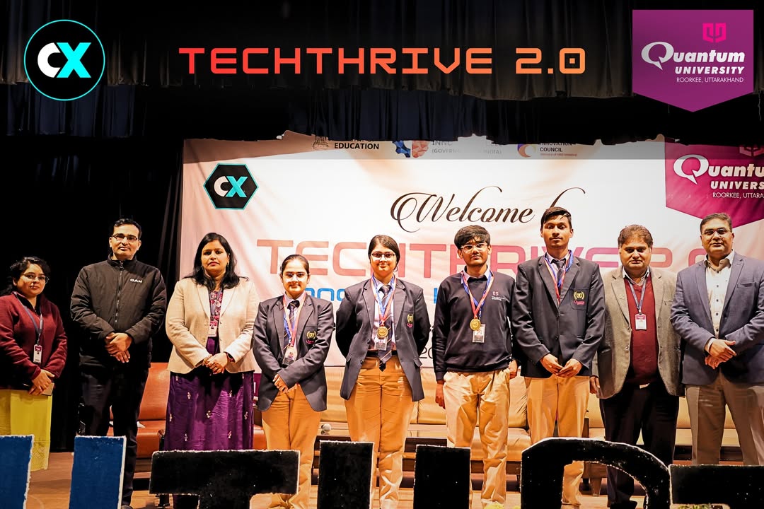 TechThrive 2.0 Hackathon Fosters Innovation and Problem Solving at Quantum University