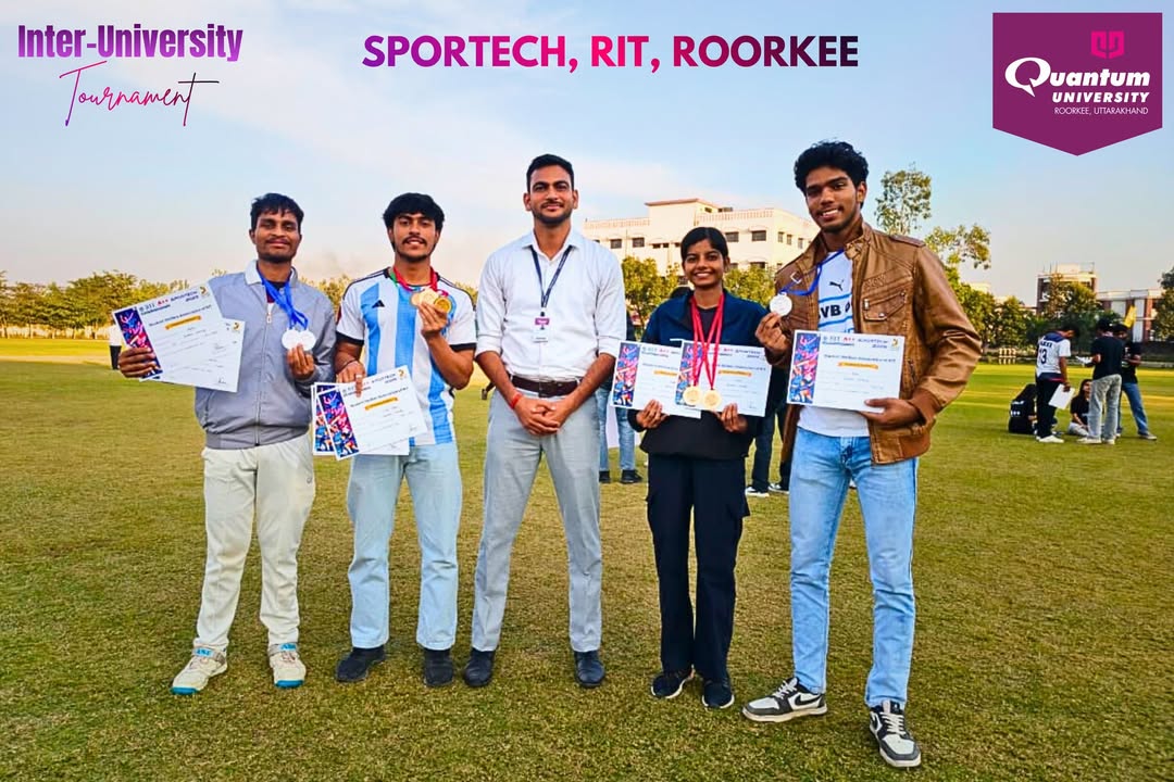 Quantum University Shines at Inter University Tournament at RIT Roorkee