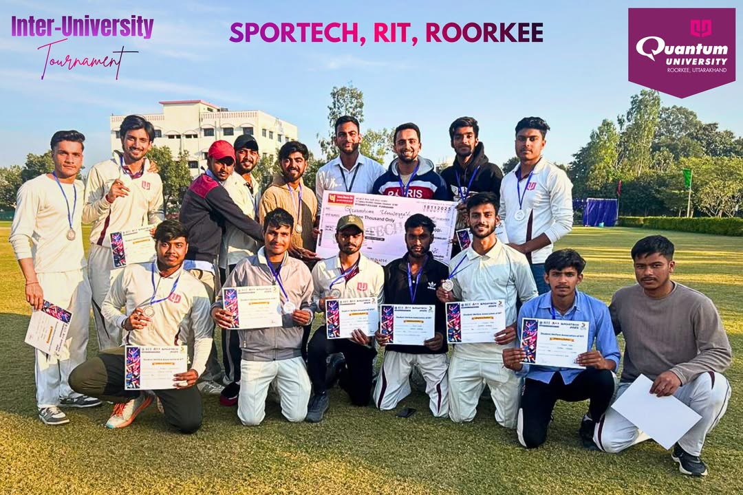 Quantum University Shines at Inter University Tournament at RIT Roorkee