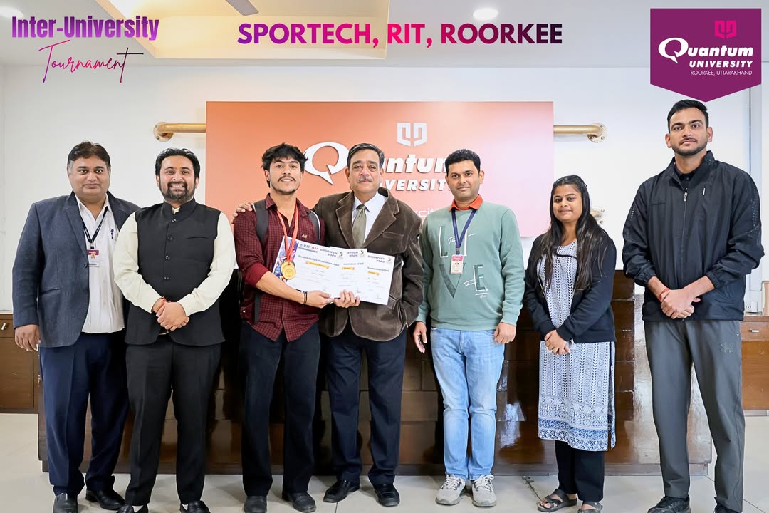 Quantum University Shines at Inter University Tournament at RIT Roorkee