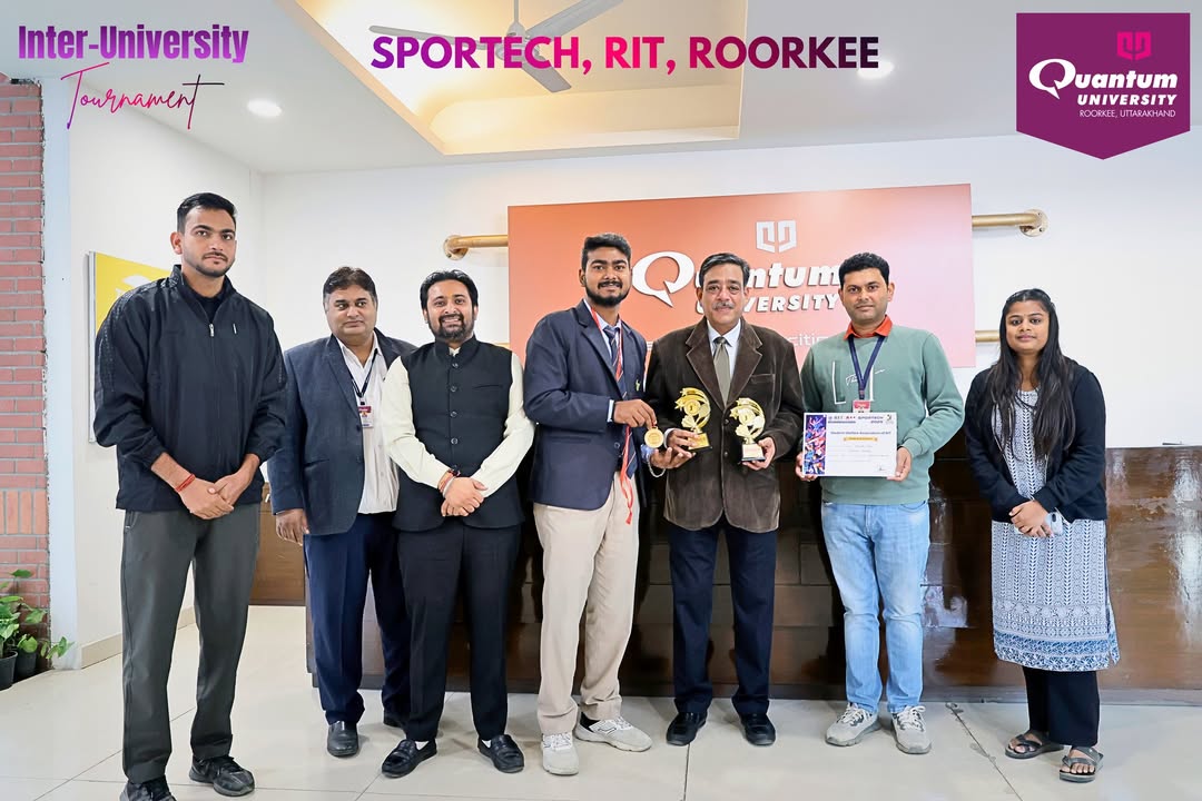 Quantum University Shines at Inter University Tournament at RIT Roorkee