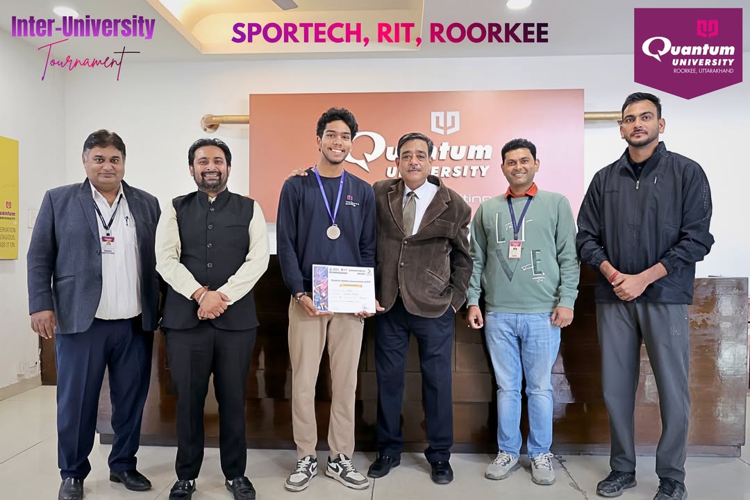 Quantum University Shines at Inter University Tournament at RIT Roorkee