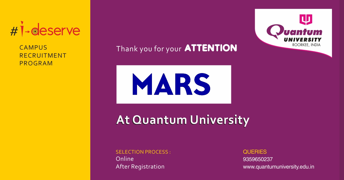 Placement Drive of Mars