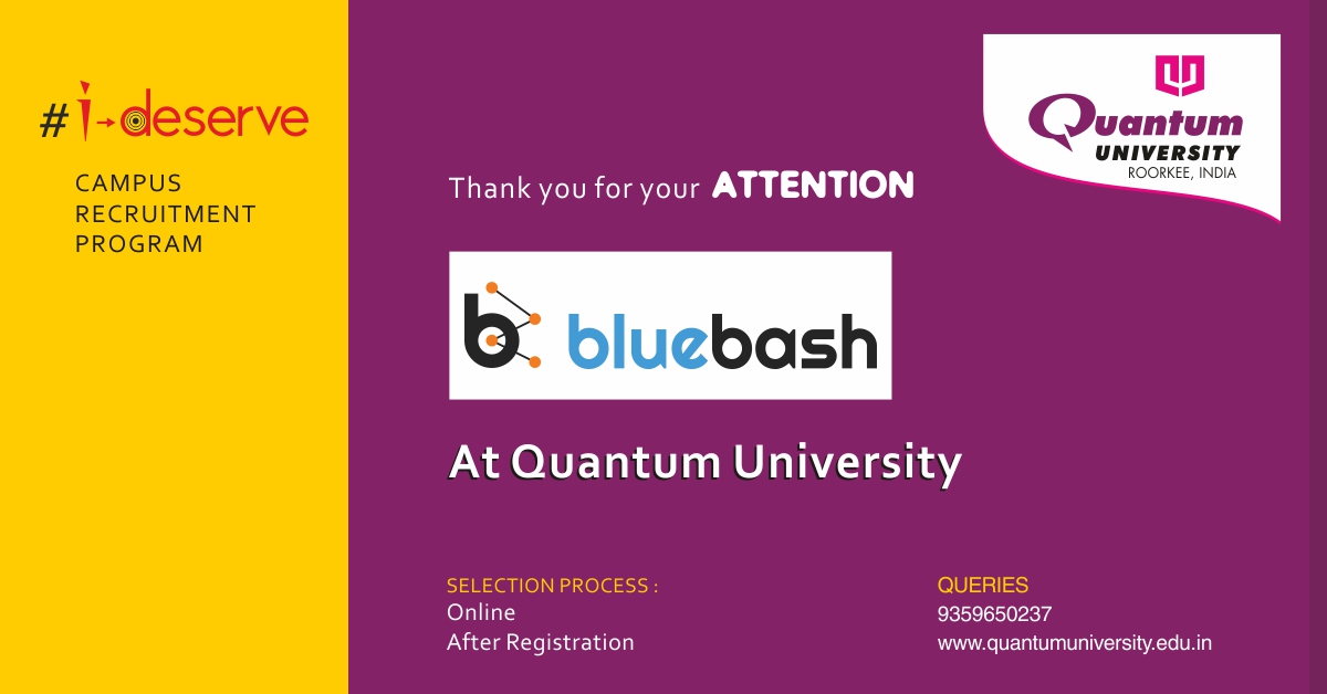 Placement Drive of Bluebash Consulting