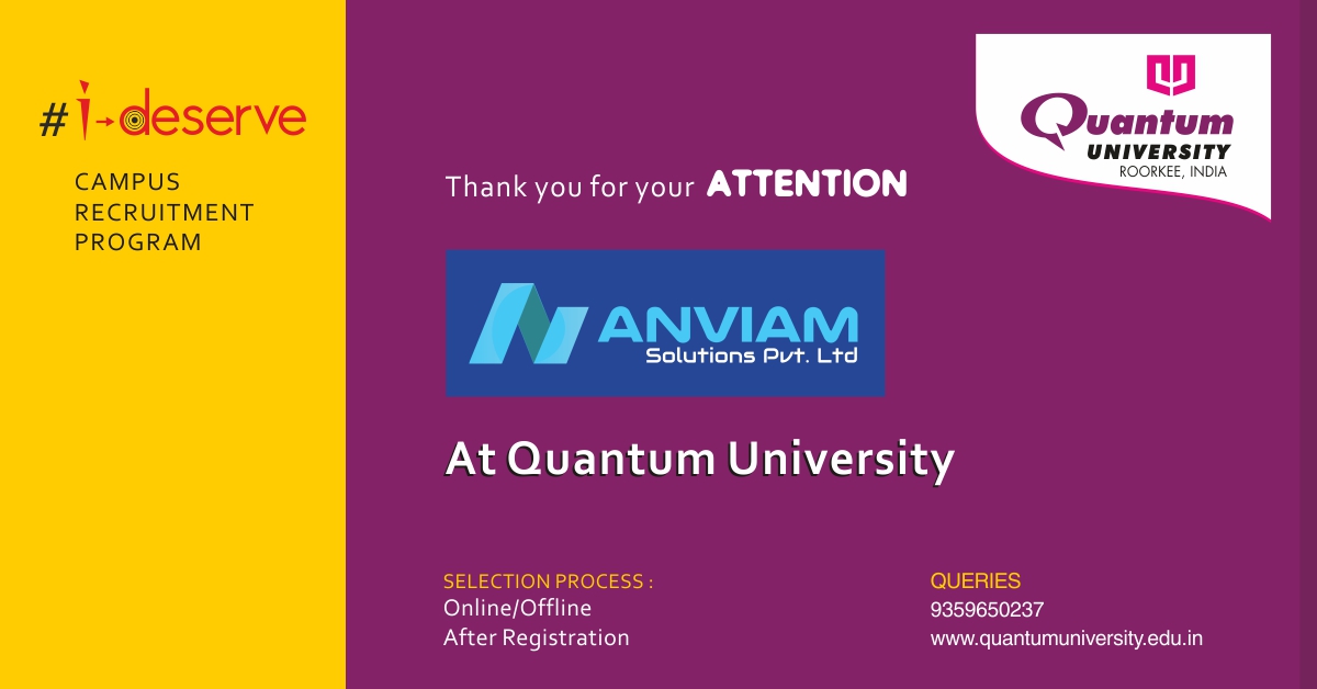 Placement Drive at Quantum University