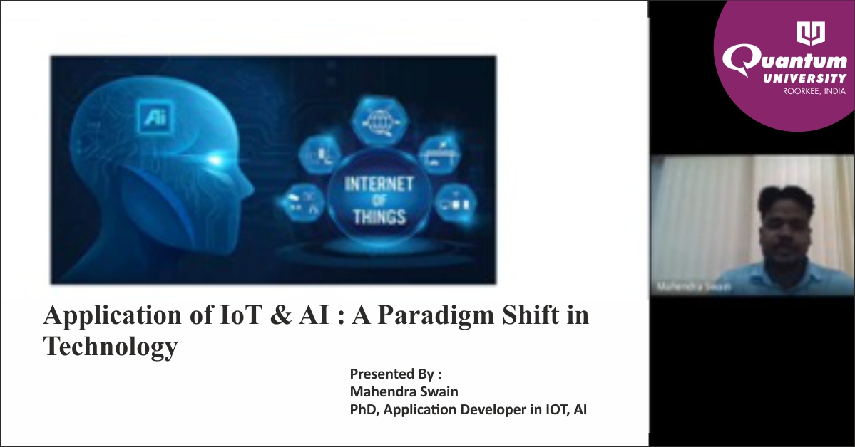Guest lecture on AI and IoT
