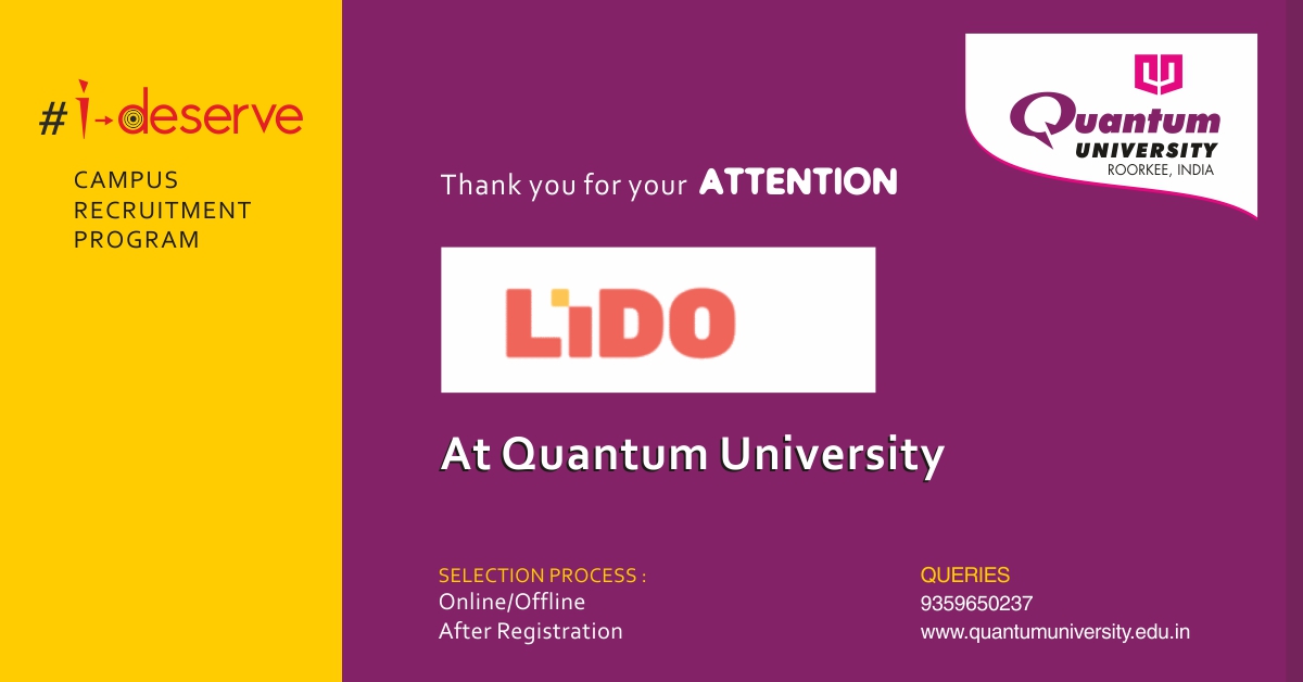 Placement Drive of Quantum University