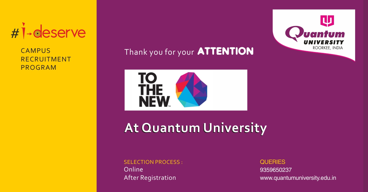 Placement drive of TNN at Quantum University