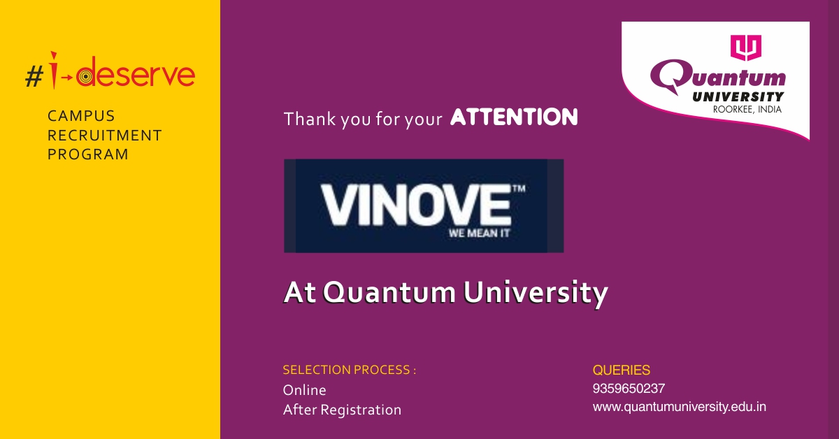 Placements at Quantum University, Roorkee